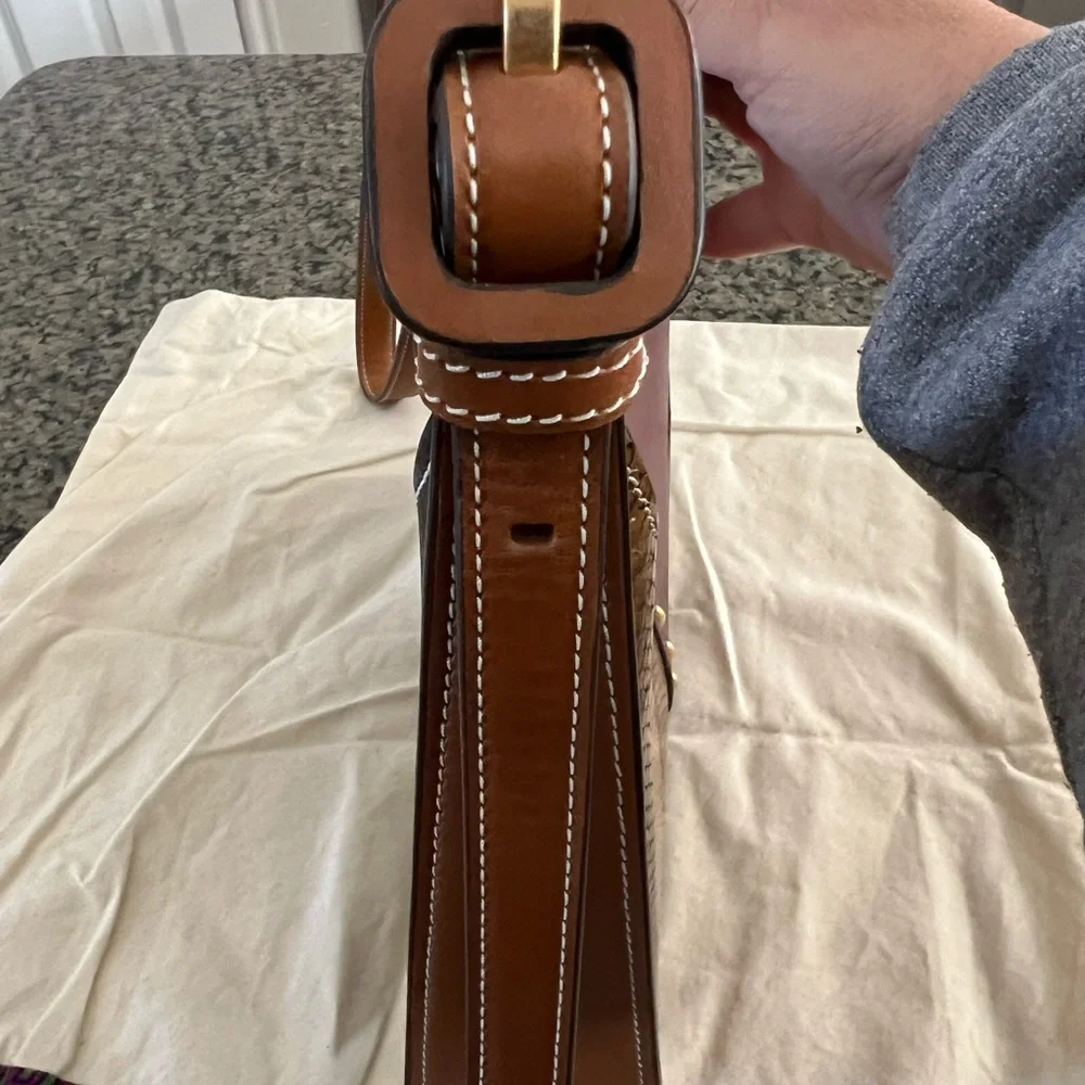 NWOT Tory Burch Brown, Tan and Snakeskin Shoulder Bag - Picture 7 of 12